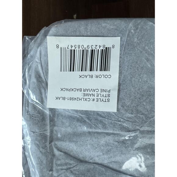 CXL by Christian Lacroix Backpack Black Pine Caviar Faux Leather CXLH24981-BLAK - Picture 3 of 9